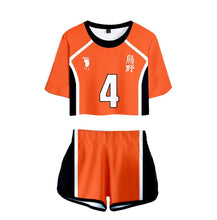 Haikyuu Cosplay Costume Hinata Shoyo Shirt Shorts Nishinoya Yuu Uniform Sports Karasuno Koukou High School Volleyball Club Women