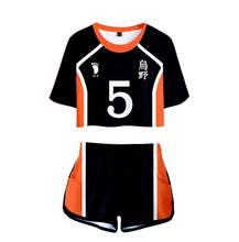 Haikyuu Cosplay Costume Hinata Shoyo Shirt Shorts Nishinoya Yuu Uniform Sports Karasuno Koukou High School Volleyball Club Women