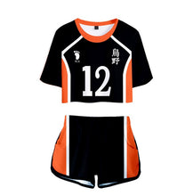 Haikyuu Cosplay Costume Hinata Shoyo Shirt Shorts Nishinoya Yuu Uniform Sports Karasuno Koukou High School Volleyball Club Women