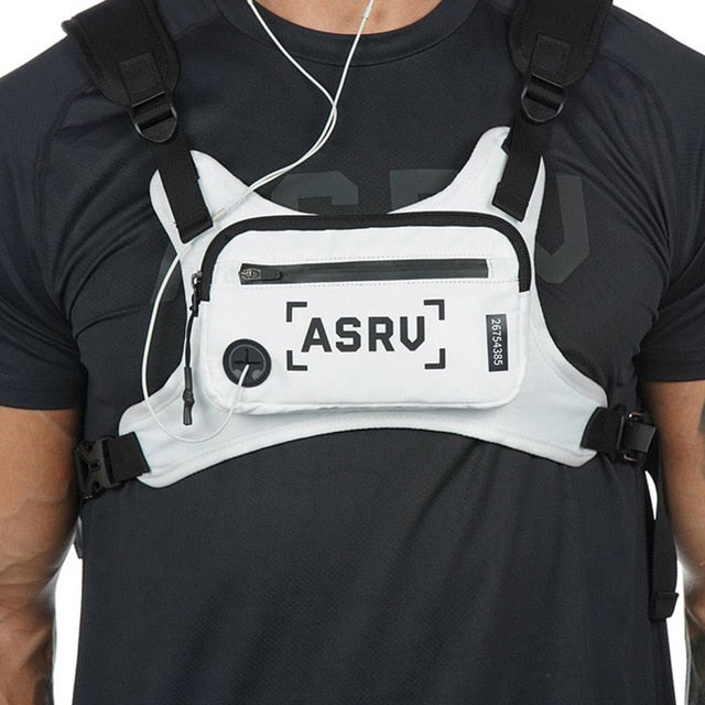 Fashion Chest Rig Bag For Men Waist Bag Hip hop streetwear functional Tactical Chest Mobile Phone Bags Male Fanny Pack Casual