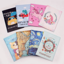 Fashion Cute Cat &Duck Animals Cartoon Passport Cover Men Women PU Leather Travel Passport Holder Case Card ID Holders 14.5*10cm