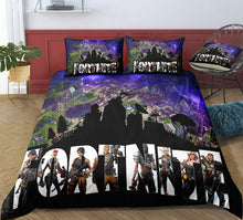 3D Cartoon Bedding Suit Fortnites Quilt Cover Fortress Night Printed Bed Spead Child Bedroom Bed Duvet Cover Bedclothes 3pcs Set