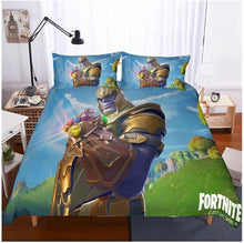 3D Cartoon Bedding Suit Fortnites Quilt Cover Fortress Night Printed Bed Spead Child Bedroom Bed Duvet Cover Bedclothes 3pcs Set
