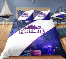 3D Cartoon Bedding Suit Fortnites Quilt Cover Fortress Night Printed Bed Spead Child Bedroom Bed Duvet Cover Bedclothes 3pcs Set
