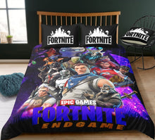 3D Cartoon Bedding Suit Fortnites Quilt Cover Fortress Night Printed Bed Spead Child Bedroom Bed Duvet Cover Bedclothes 3pcs Set