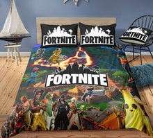 3D Cartoon Bedding Suit Fortnites Quilt Cover Fortress Night Printed Bed Spead Child Bedroom Bed Duvet Cover Bedclothes 3pcs Set