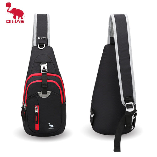Oiwas Casual Crossbody Chest Bag Sling Shoulder Men's Bag One Strap Lightweight Mini Male Bags Pouch DayPack for Travel Sport