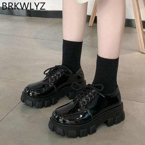 Women Chunky Sneakers Hidden Heels Height Increasing Ladies Wedge Shoes High Top Autumn Platform Women Shoes M1093