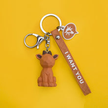 Creative Cartoon Geometric Faceted Dinosaur Panda Doll Keychain Couple Car Key Chain Backpack Hanging Gift