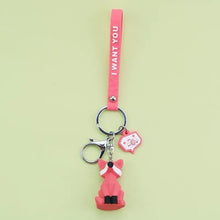 Creative Cartoon Geometric Faceted Dinosaur Panda Doll Keychain Couple Car Key Chain Backpack Hanging Gift