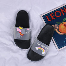 Slipper Women's Dumbo Parent and Child Drag New Style Summer Indoors and Outdoors Cute Dormitory Home Bathroom Anti-slip Sandals