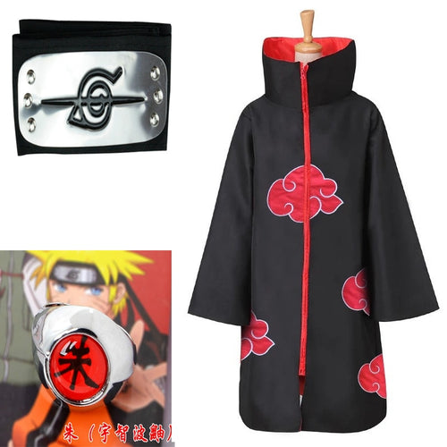 S-XXL Naruto Costume Akatsuki Cloak Cosplay Sasuke Uchiha Cape Cosplay Itachi Clothing Cosplay costume