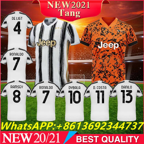 Uwen TOP 20/21 JuveES New home football jersey RONALDO PALACE DE LIGT DYBALA D. COSTA JUVE 2020 JuventusES away soccer Shirts