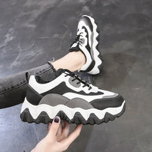 Women Chunky Sneakers Platform Thick Sole Ladies Casual Vulcanize Shoes Web Celebrity Dad female fashion Lady Sneakers Designer