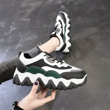Women Chunky Sneakers Platform Thick Sole Ladies Casual Vulcanize Shoes Web Celebrity Dad female fashion Lady Sneakers Designer