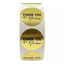 500pcs/roll  Thank You Stickers Handmade Sticker Circle Stationery thank you for your order  Seal Labels thank you sticker