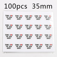500pcs/roll  Thank You Stickers Handmade Sticker Circle Stationery thank you for your order  Seal Labels thank you sticker