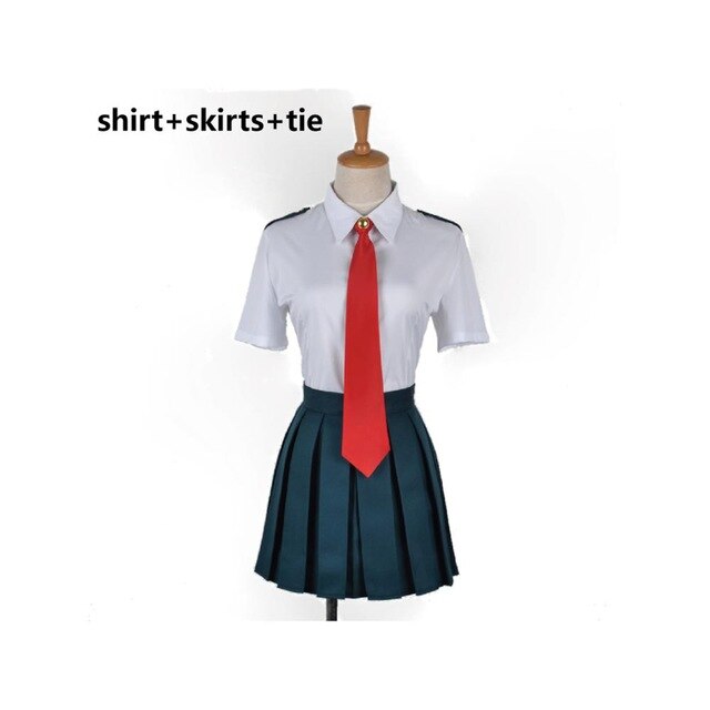 Boku No Hero Academia AsuiTsuyu Yaoyorozu Momo School Uniform My Hero Academy OCHACO URARAKA Midoriya Izuku Cosplay Costume