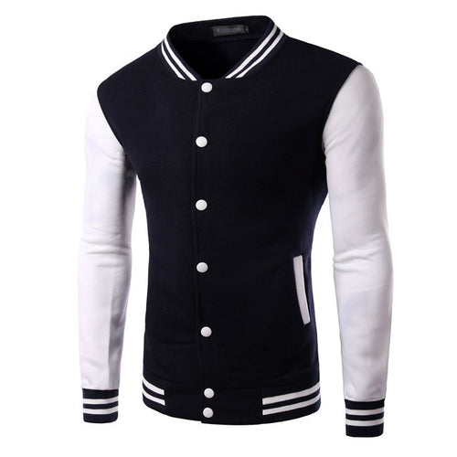 2015 New Leisure Fashion Personality Color Fleece Men's jacket Slim Fit Single-breasted Coat  6 Colors