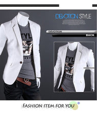 2015 New Arrival Single Button Leisure Blazers Men Male Fashion Slim Fit Casual Men Suit  Solid Blazer Dress Clothing  6 Colors