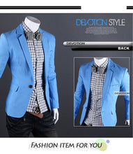 2015 New Arrival Single Button Leisure Blazers Men Male Fashion Slim Fit Casual Men Suit  Solid Blazer Dress Clothing  6 Colors