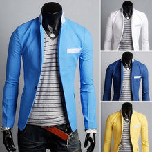 2015 New Arrival Single Button Leisure Blazers Men Male Fashion Slim Fit Casual Suit Blazer Clothing Solid Blazer Men 4 Colors