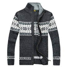 2015 New Autumn Winter Warm Men Cardigans Sweaters Casual Knitwear Stand Collar Mens Sweater Men Tops M-3XL