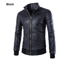 2015 New Fashion Slim Fit PU Leather Jacket Men Collar Solid Slim Men Leather Jacket Top Quality Motorcycle Men Outwear