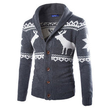 2015 New Fashion Winter Christmas Sweaters Men Cardigan Single Breasted Casual Slim Mens Sweaters With Deer Pattern Knitwear