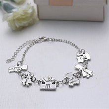 2016 Exquisite Creative Charm Bracelet New Fashion Happy Family  Silver Alloy Bracelet