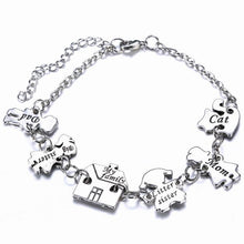 2016 Exquisite Creative Charm Bracelet New Fashion Happy Family  Silver Alloy Bracelet