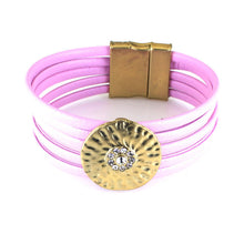 2016 Fashion Leather Bracelet  Top Qualitu Multi-layer Leather  Magnetic Clasp Design Bracelet New Arrival 3 Color