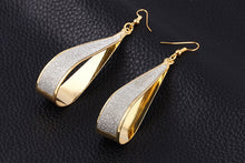 2016 Hot Selling Earings Fashion Jewelry Korean Trend  Rock Club Frosted Water Drop Earrings Jewelry Wedding Earrings