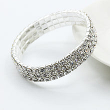 2016 Hot Selling Elegant Full Drill Rhinestone Stretch Bracelet Fashion Jewelry Wholesale