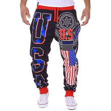 2016 New Arrival Casual Men's leisure pants USA letters design Loose Male Long pants Fashion High Quality trousers 3 Colors