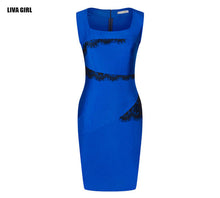 2016 Summer Dress Women Lace Dresses High Quality Appliques Design Sleeveless Sexy Dress Slim Fit