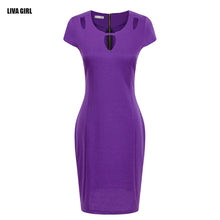 2016 Summer Hollow Out Dress Women Slim Casual Pencil Dress Short Sleeve O-Neck Women Bandage Party Dresses