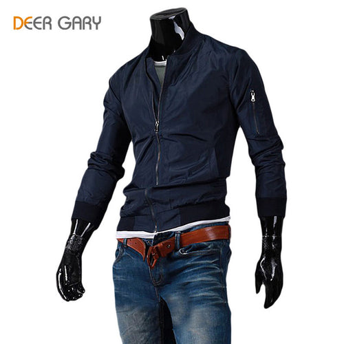 England Style 2016 Mens Jacket Coat Zipper Design Men's Long-sleeved Jackets Waterproof 3 Color M-XXL