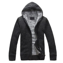 5Colors 2016 New Autunm Winter Fur Lining Thicken Hoodies Men Casual Zipper Warm Knitted Jacket mens winter Jumper
