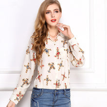 Blusas Femininas New Arrival 2015 European Style Office Lady Long Sleeve Female Temperament Shirt Casual Chiffon Blouse11 Styles