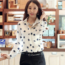 Blusas Femininas New Arrival 2015 European Style Office Lady Long Sleeve Female Temperament Shirt Casual Chiffon Blouse11 Styles