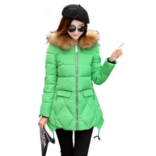 2016 New Winter Coat Fashion Thick Warm Medium-long Down Cotton Parkas Wadded Jacket Women Female Padded Overcoat Hooded Outwear