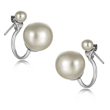 2016 Fashionable Double Pearl Earrings Double Sided Wear Pearl  Earrings Gift Wholesale