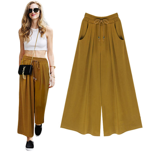 Wide Ankle-length Leg Pants