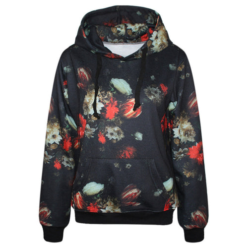 2016 New Fashion Harajuku Women Hoodies Oil Painting 3D Printed Long Sleeve Tops Casual Sweatshirts Hot Sale Women Tracksuit