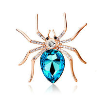 2016 Popular Cute Big Spider Brooch Gold Plated Zircon Crystal Luxury CC  Brooches  For Women Choose Fashion Jewelry Good Gift