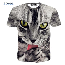 2016 Summer Fashion Abstract Animal 3D Print T-shirt for Women/Men Casual Short-sleeve O-neck Mens 3d t shirt Top Tees  S-XXL