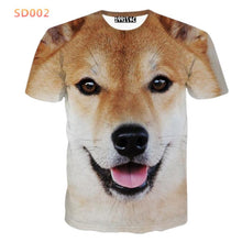 2016 Summer Fashion Abstract Animal 3D Print T-shirt for Women/Men Casual Short-sleeve O-neck Mens 3d t shirt Top Tees  S-XXL