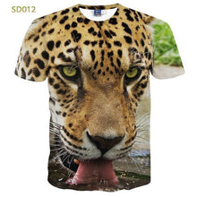 2016 Summer Fashion Abstract Animal 3D Print T-shirt for Women/Men Casual Short-sleeve O-neck Mens 3d t shirt Top Tees  S-XXL