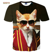 2016 Summer Fashion Abstract Animal 3D Print T-shirt for Women/Men Casual Short-sleeve O-neck Mens 3d t shirt Top Tees  S-XXL